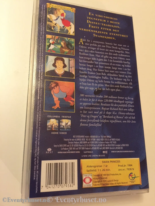 Svaneprinsessen. Egmonts Eventyrverden. 1994. Vhs. Vhs