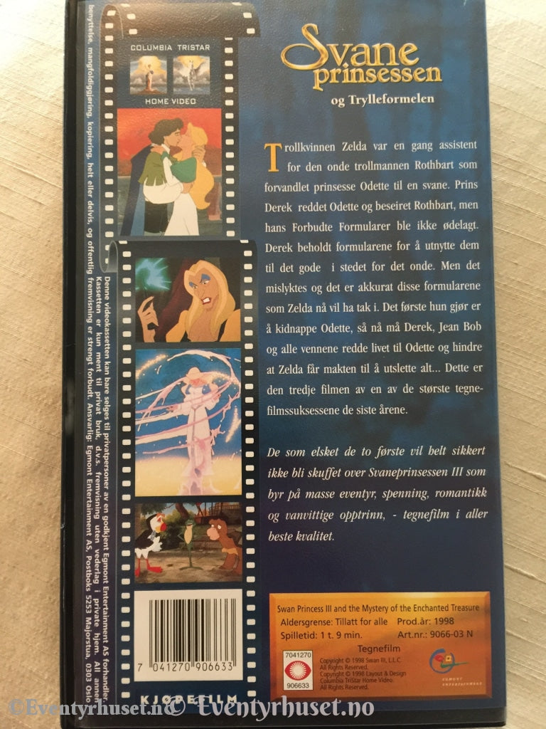 Svaneprinsessen Og Trylleformelen. 1998. Vhs