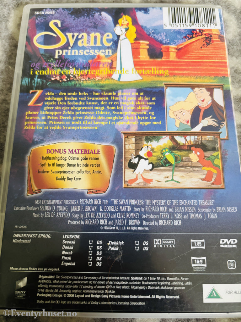 Svaneprinsessen og Trylleformularen. DVD.