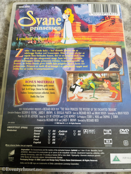 Svaneprinsessen og Trylleformularen. DVD.