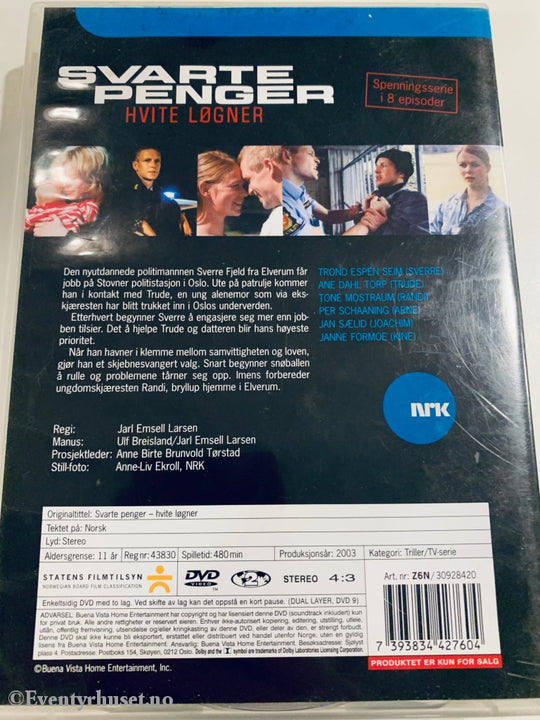 Svarte Penger Hvite Løgner (Nrk). Dvd Samleboks.