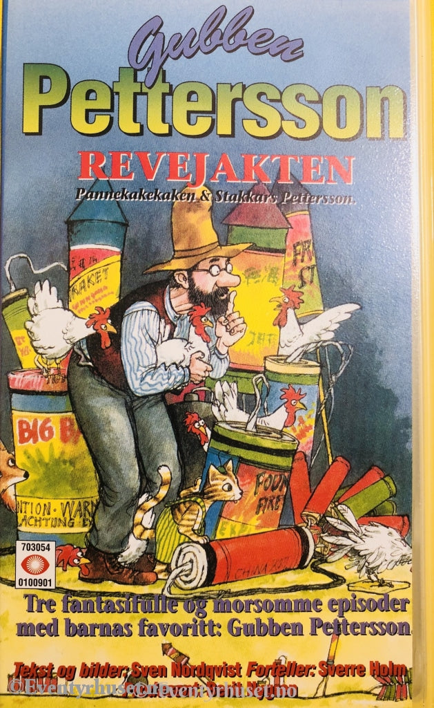 Sven Nordqvist. 1989. Gubben Pettersson. Revejakten. Vhs. Vhs