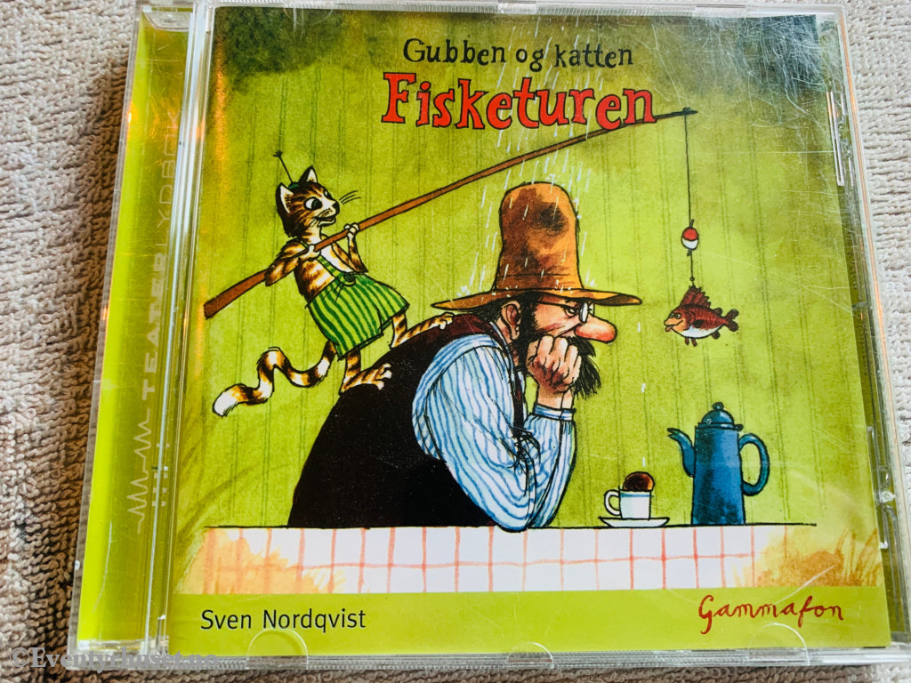 Sven Nordqvist. 2003. Gubben og katten – Fisketuren. Lydbok på CD.