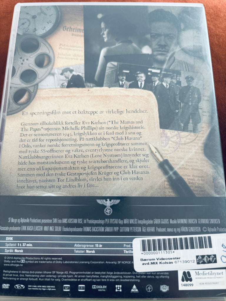 Svik. 2009. DVD leiefilm. DVD