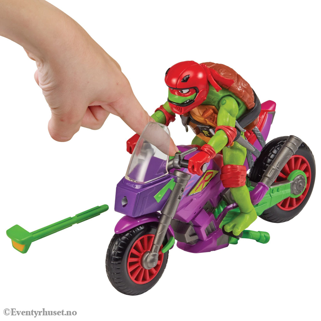 Tales of the Teenage Mutant Ninja Turtles Action Figure with Vehicle Raphael & Purple Dragon 12 cm. Mint In Sealed Box