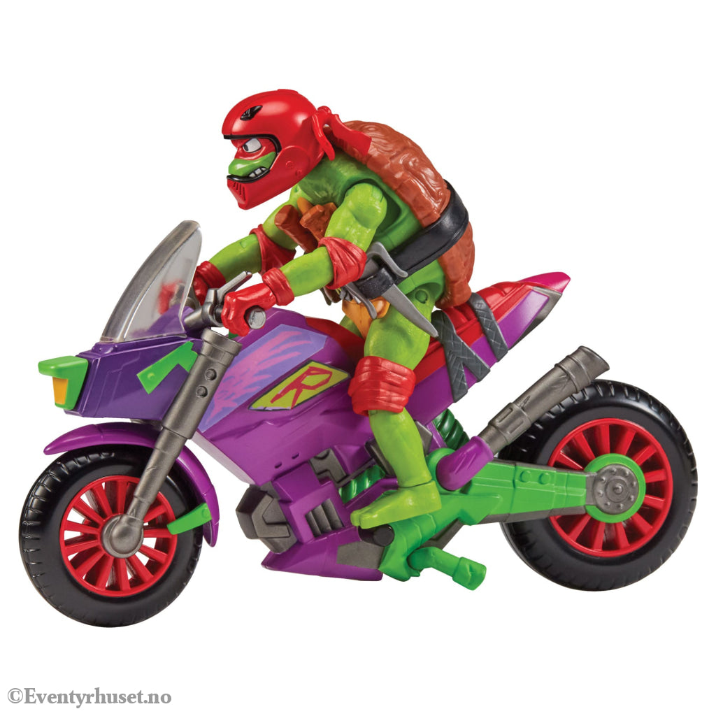 Tales of the Teenage Mutant Ninja Turtles Action Figure with Vehicle Raphael & Purple Dragon 12 cm. Mint In Sealed Box