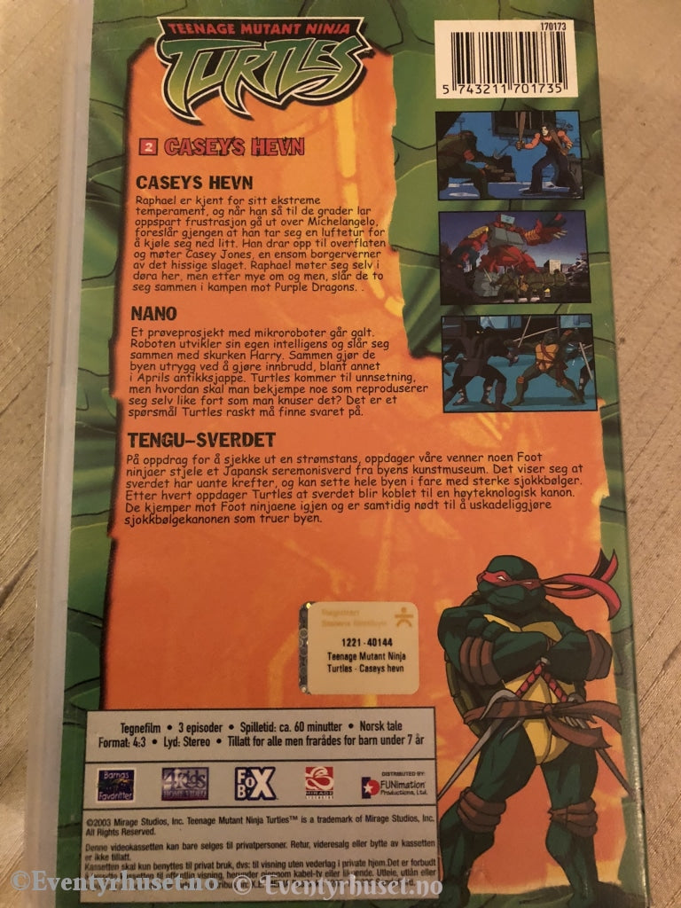 Turtles - Caseys Hevn. Vhs. Vhs