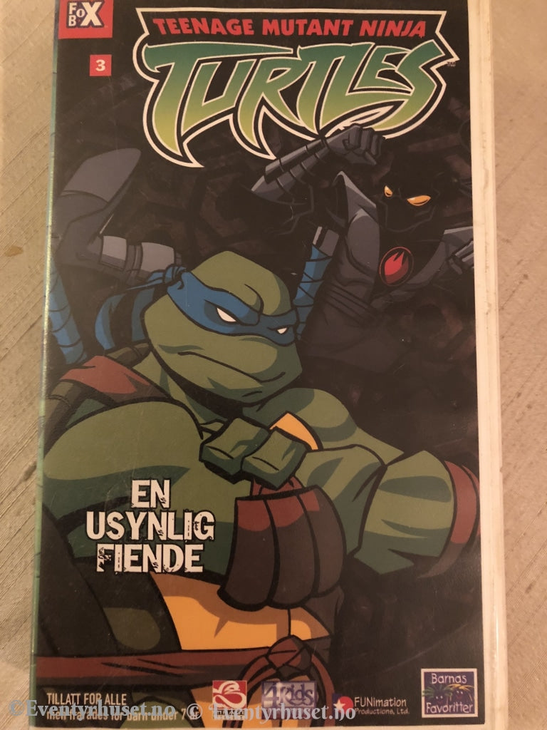 Turtles - En Usynlig Fiende. Vhs. Vhs