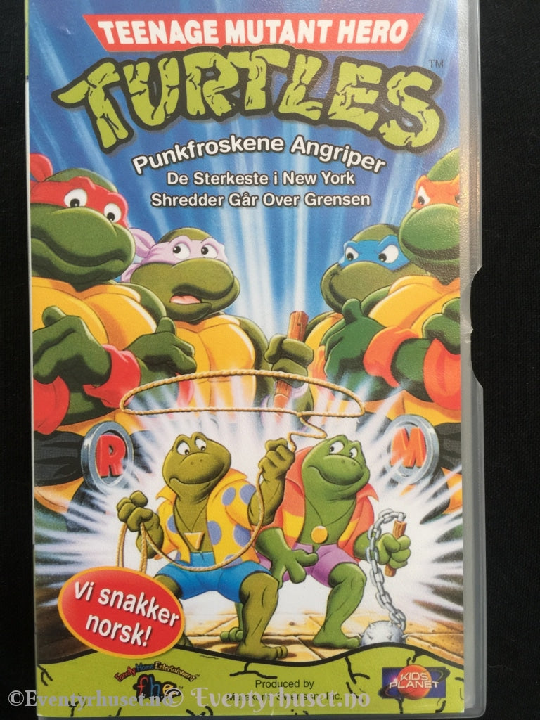 Turtles. Punkfroskene Angriper. Vhs. Vhs