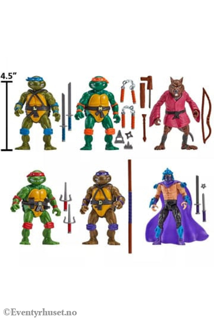 Teenage Mutant Ninja Turtles 6-Pack Action Figures 1988 Remastered heo EU Exclusive Actionfigur