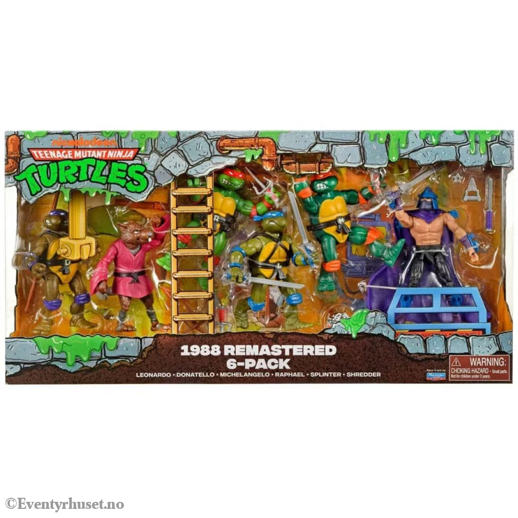 Teenage Mutant Ninja Turtles 6-Pack Action Figures 1988 Remastered heo EU Exclusive Actionfigur