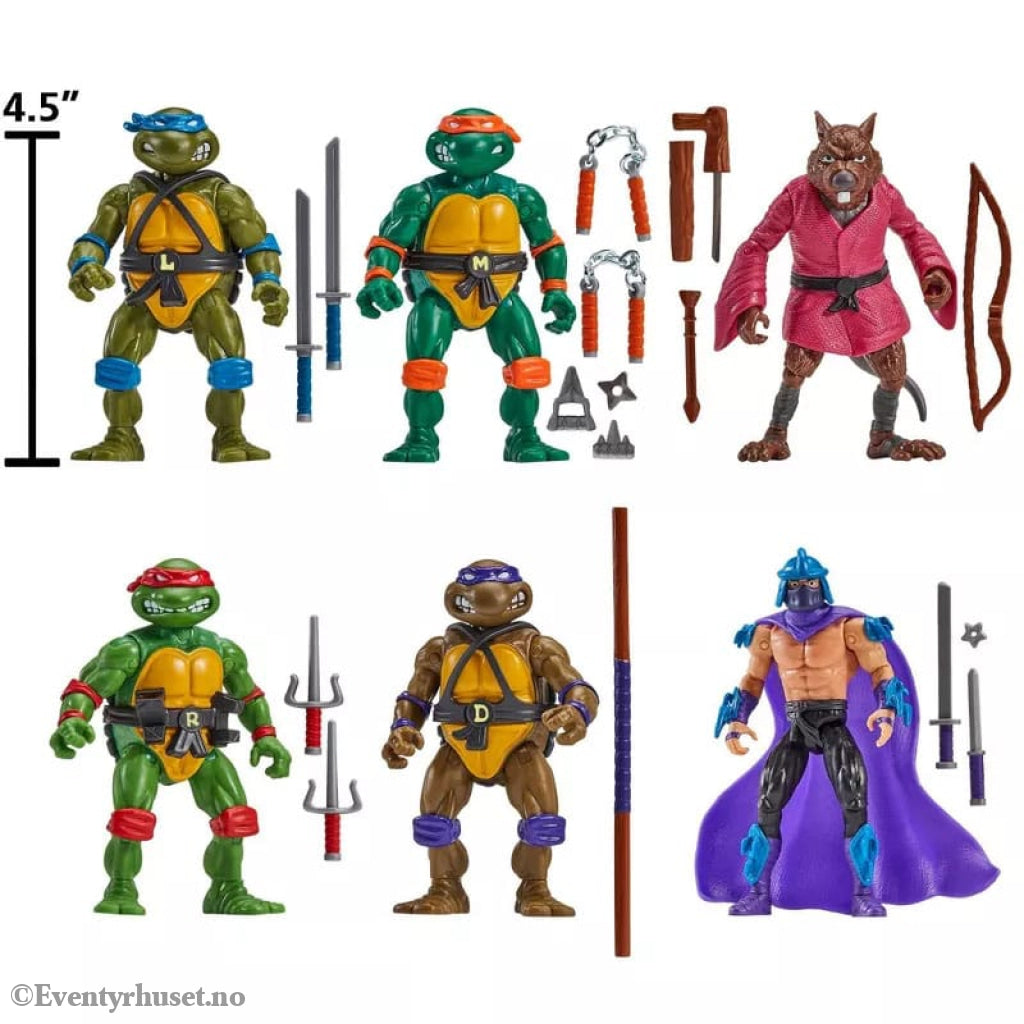 Teenage Mutant Ninja Turtles 6-Pack Action Figures 1988 Remastered heo EU Exclusive Actionfigur