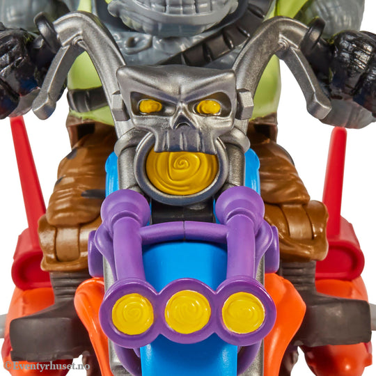 Teenage Mutant Ninja Turtles Action Figure with Vehicle Rocksteady & Chopper 12 cm. Mint In Sealed Box (MISB)!