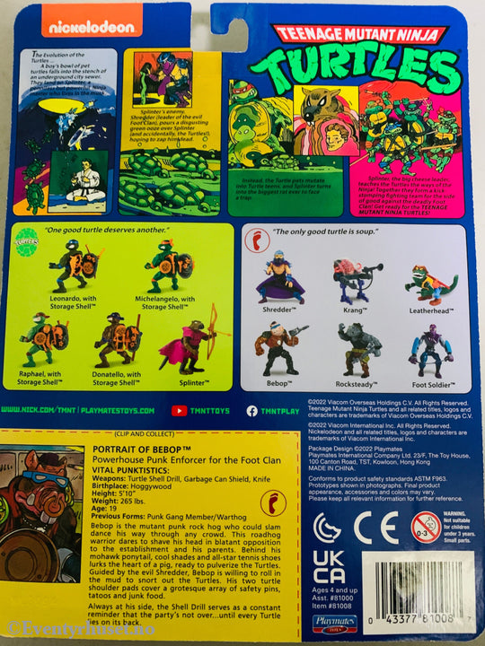 Teenage Mutant Ninja Turtles Bebop Figur. Actionfigur.