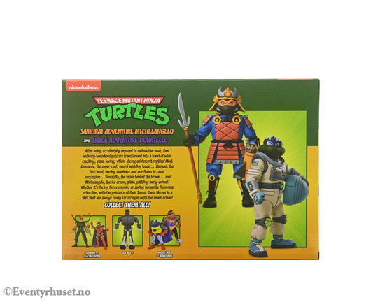 Teenage Mutant Ninja Turtles (Cartoon) Action Figure 2 Pack Space Adventure & Samurai Turtles 18 cm. Mint In Sealed Box