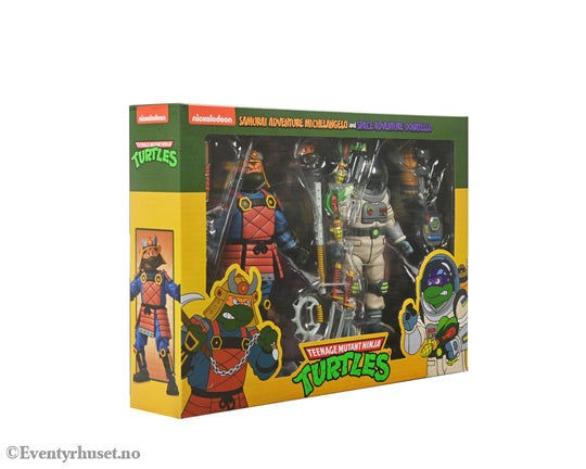 Teenage Mutant Ninja Turtles (Cartoon) Action Figure 2 Pack Space Adventure & Samurai Turtles 18 cm. Mint In Sealed Box
