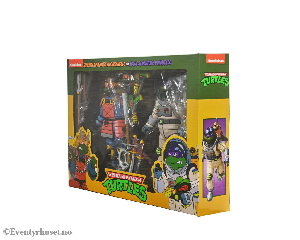 Teenage Mutant Ninja Turtles (Cartoon) Action Figure 2 Pack Space Adventure & Samurai Turtles 18 cm. Mint In Sealed Box