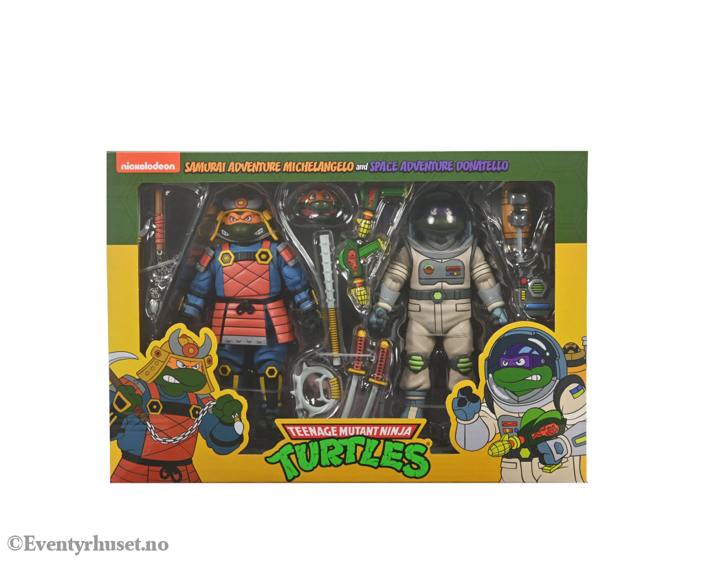 Teenage Mutant Ninja Turtles (Cartoon) Action Figure 2 Pack Space Adventure & Samurai Turtles 18 cm. Mint In Sealed Box