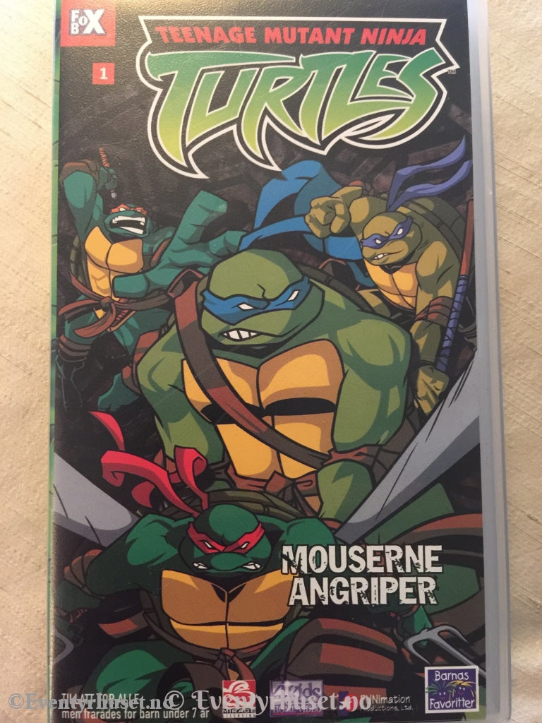Teenage Mutant Ninja Turtles. Mousene Angriper. 2003. Vhs. Vhs