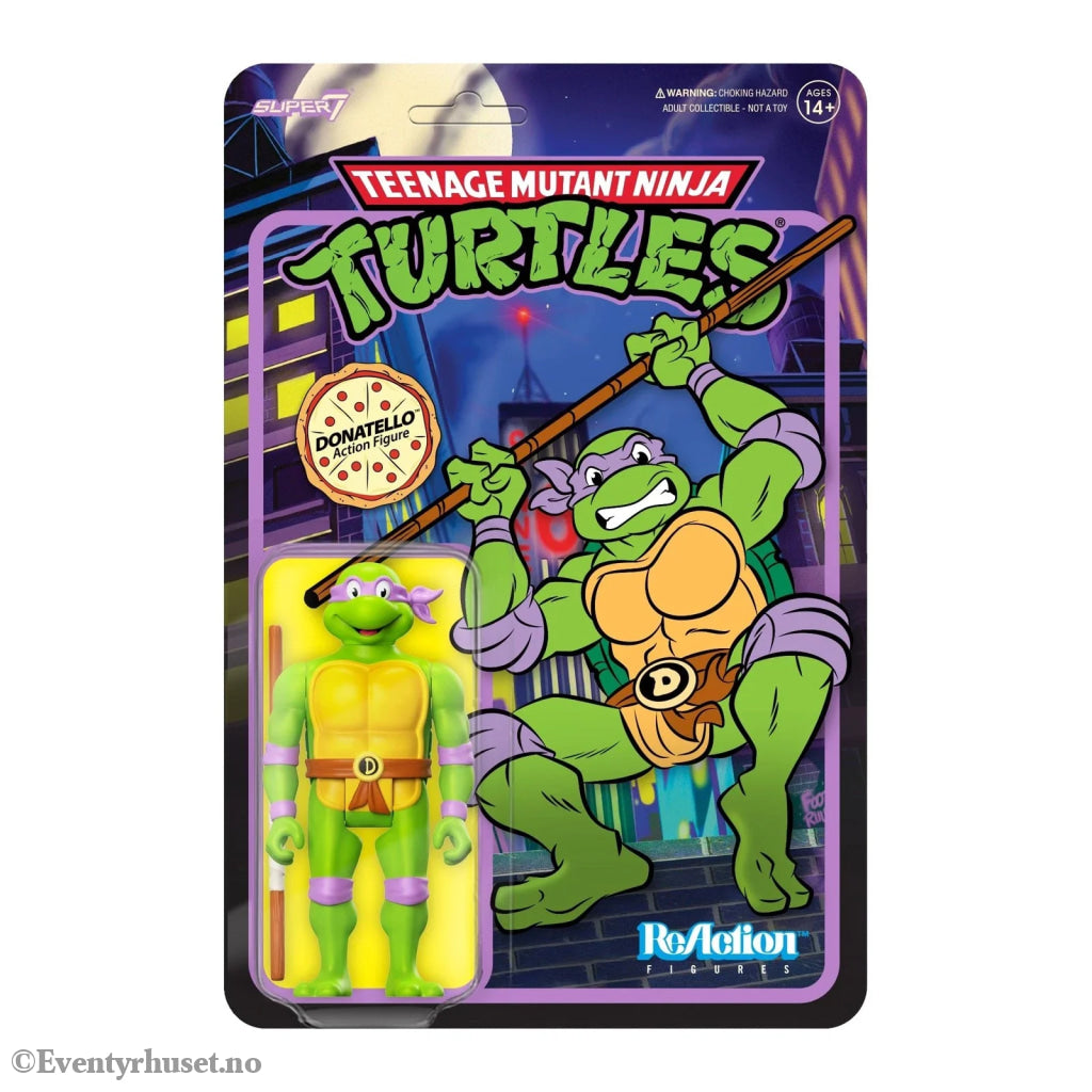 Teenage Mutant Ninja Turtles ReAction Action Figure Donatello 10 cm. Mint In Sealed Box (MISB)! Actionfigur