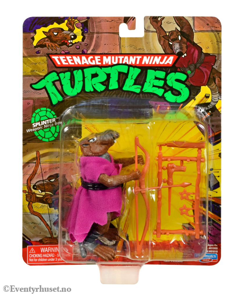 Teenage Mutant Ninja Turtles Splinter. Mint In Sealed Box (MISB)! Actionfigur