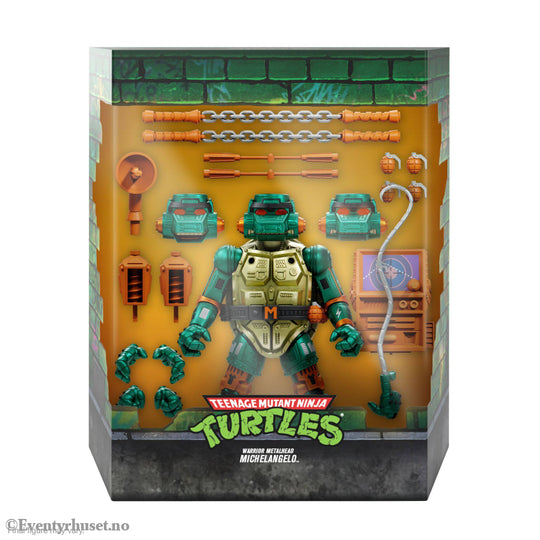 Teenage Mutant Ninja Turtles Ultimates Action Figure Warrior Metalhead Michelangelo 18 cm. Mint In Sealed Box (MISB)!