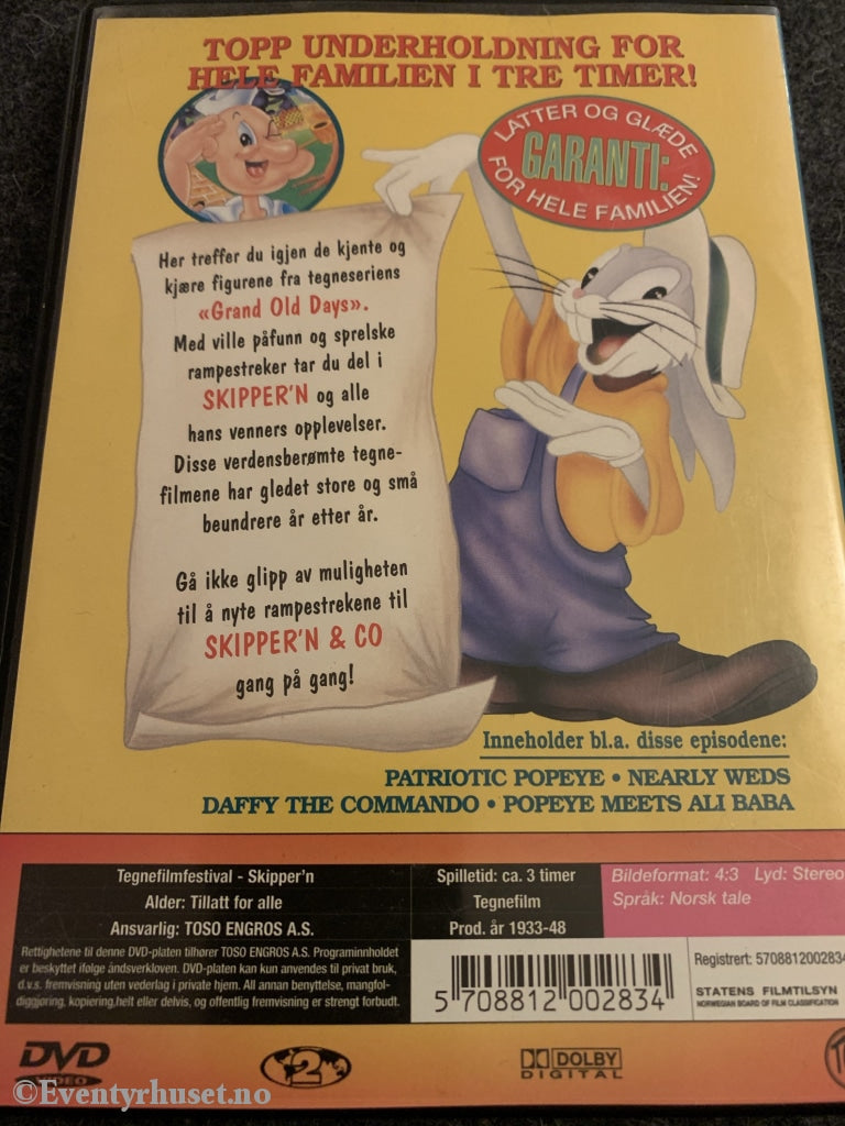 Tegnefilmfestival - Skippern. Dvd. Dvd