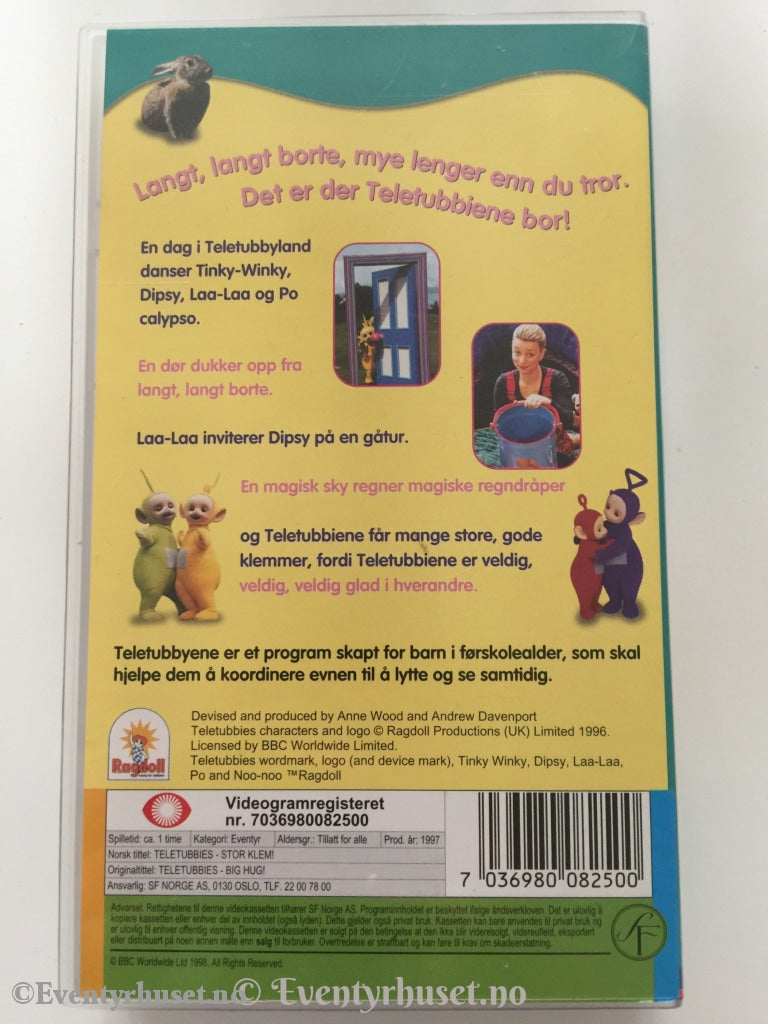 Teletubbies. 1997. Stor Klem. Bbc. Vhs. Vhs