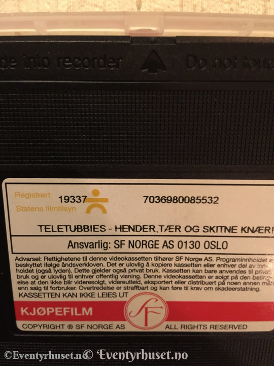 Teletubbies. 2000. Hender Tær Og Skitne Knær. Vhs. Vhs