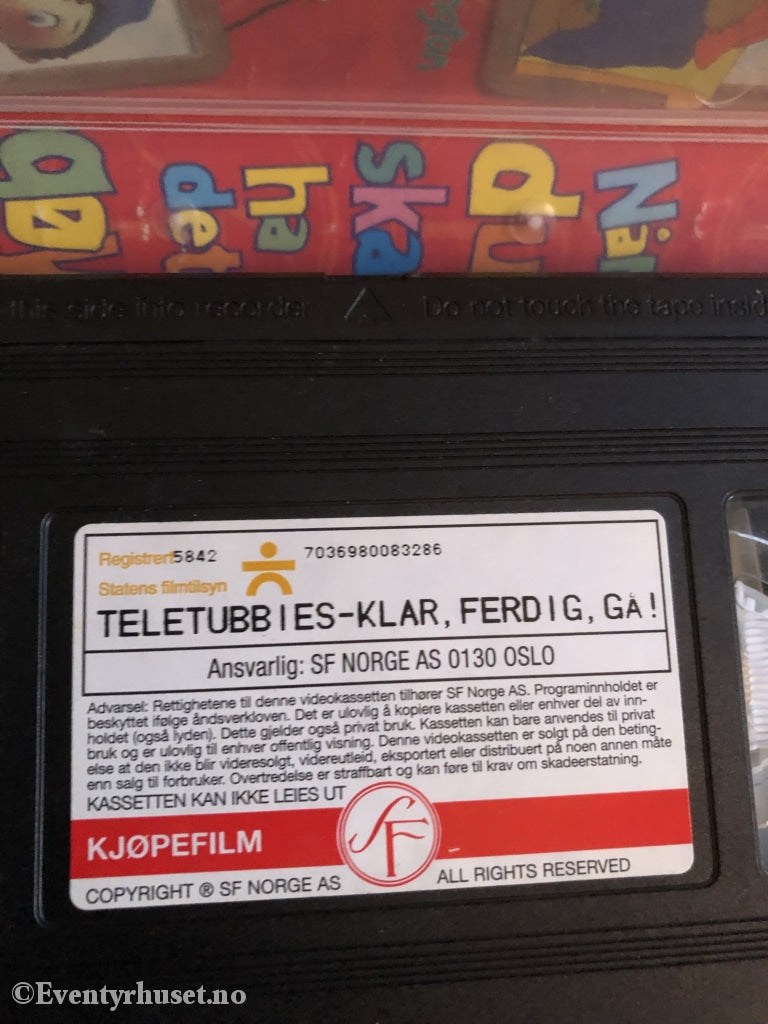 Teletubbies. 2000. Klar... Ferdig... Gå! Vhs. Vhs
