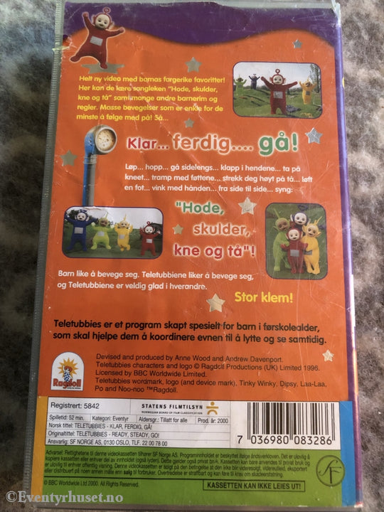 Teletubbies. 2000. Klar... Ferdig... Gå! Vhs. Vhs