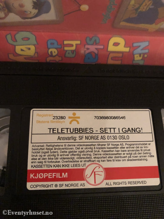 Teletubbies. 2001. Sett I Gang! Vhs. Vhs