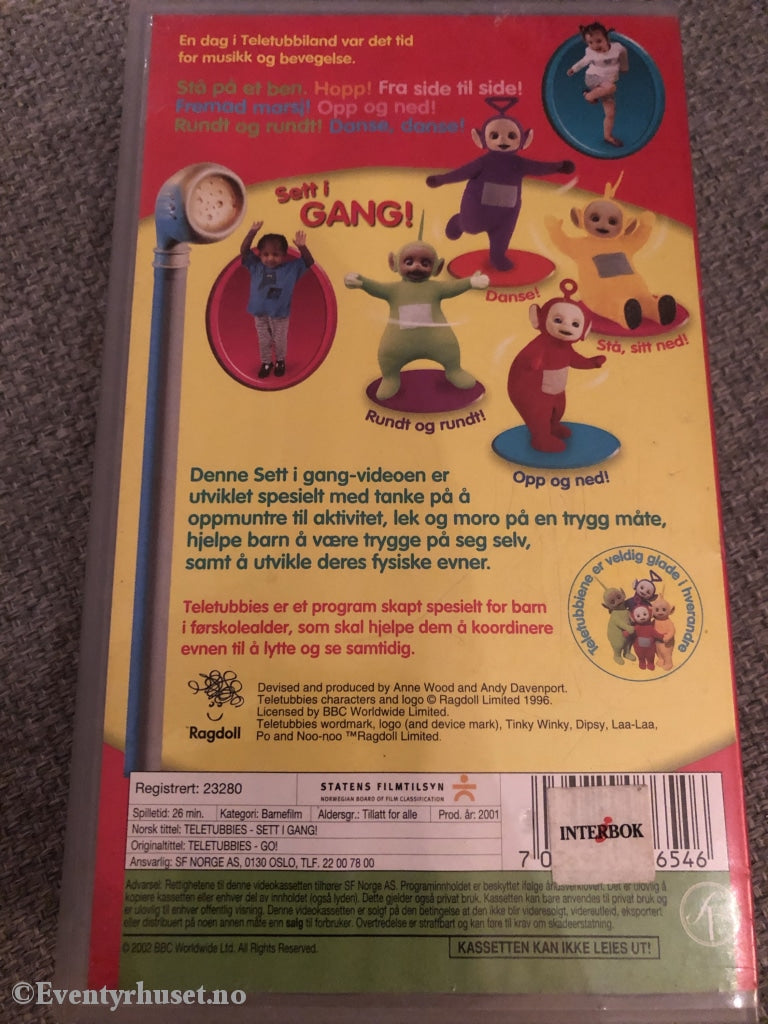 Teletubbies. 2001. Sett I Gang! Vhs. Vhs