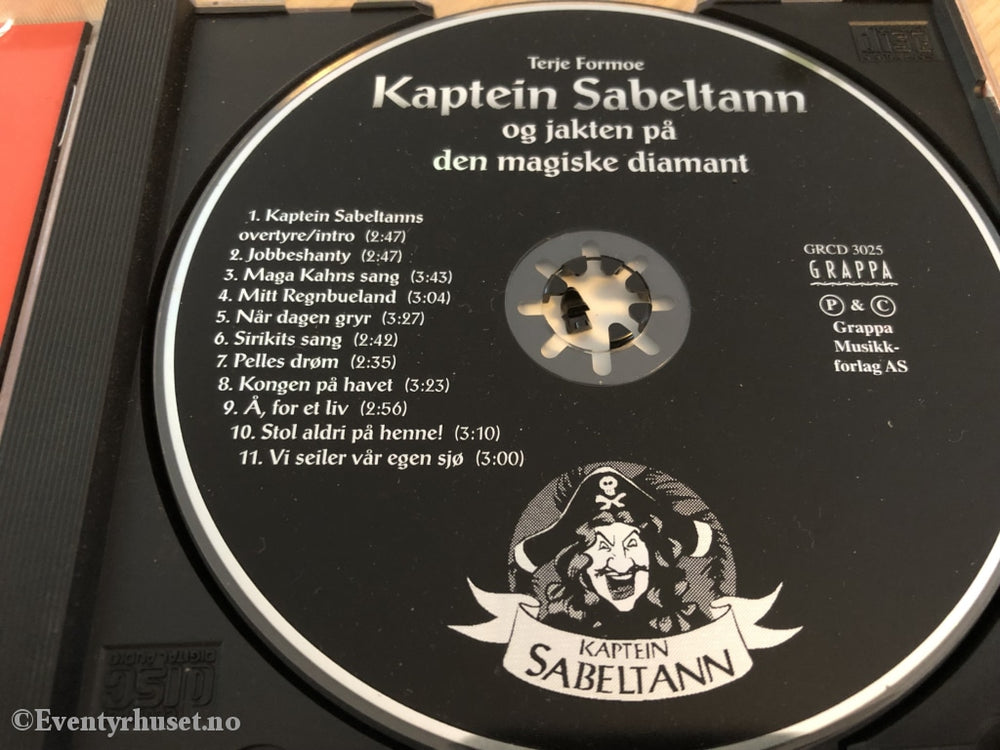 Terje Formoe. 1996. Kaptein Sabeltann Og Jakten På Den Forsvunnede Diamant. Cd. Cd