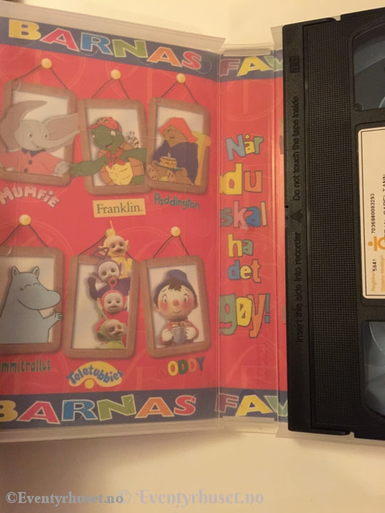 Terje Formoe. 2000. Kaptein Sabeltann Og Den Forheksede Øya. Vhs. Vhs