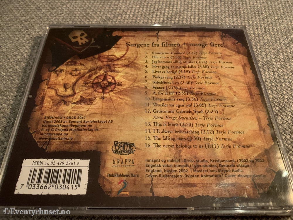 Terje Formoe. 2002. Kaptein Sabeltann. Cd. Cd