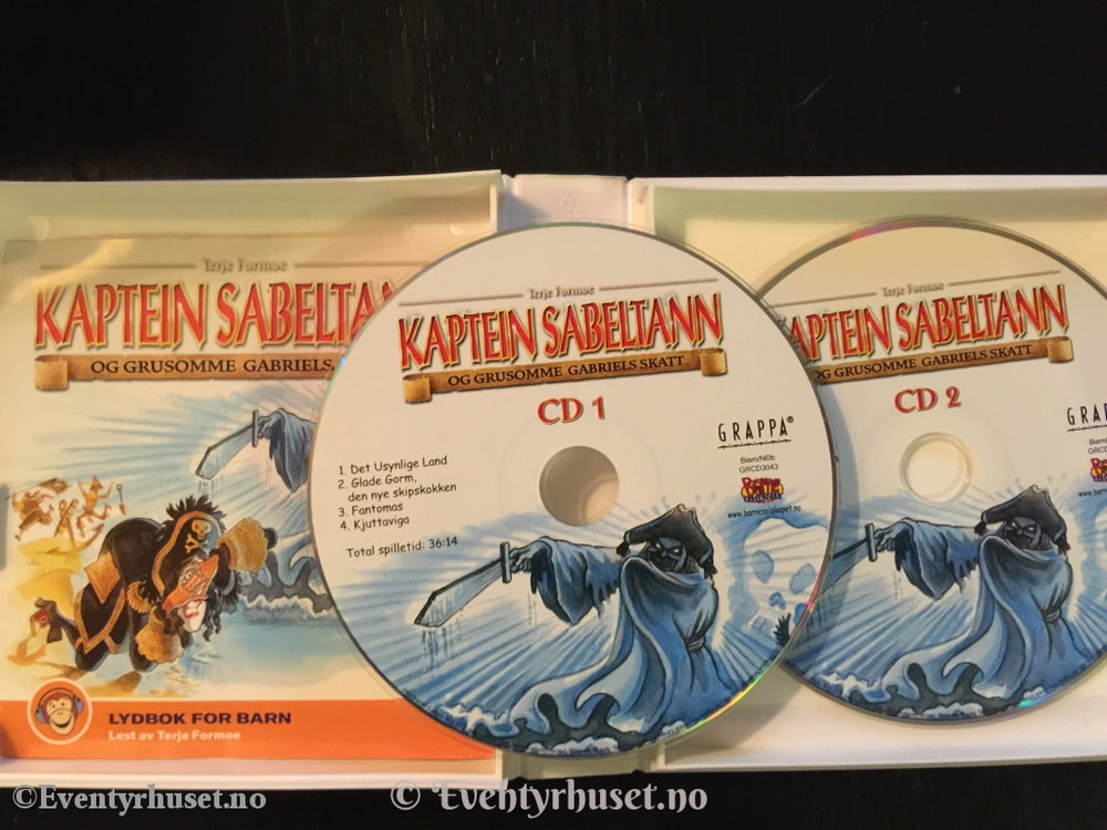 Terje Formoe. 2005. Kaptein Sabeltann Og Grusomme Gabriels Skatt. Lydbok På 2 X Cd.