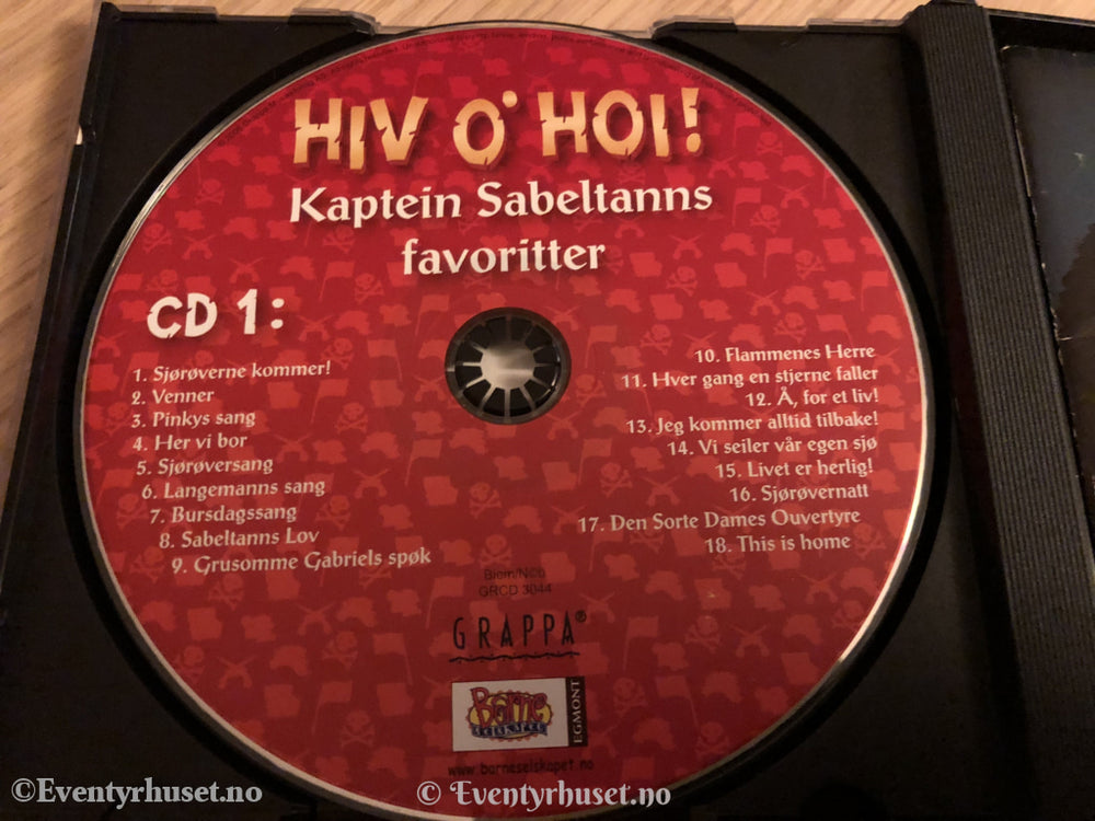 Terje Formoe. 2006. Hiv Ohoi! Kaptein Sabeltanns Favoritter. 2 X Cd. Cd