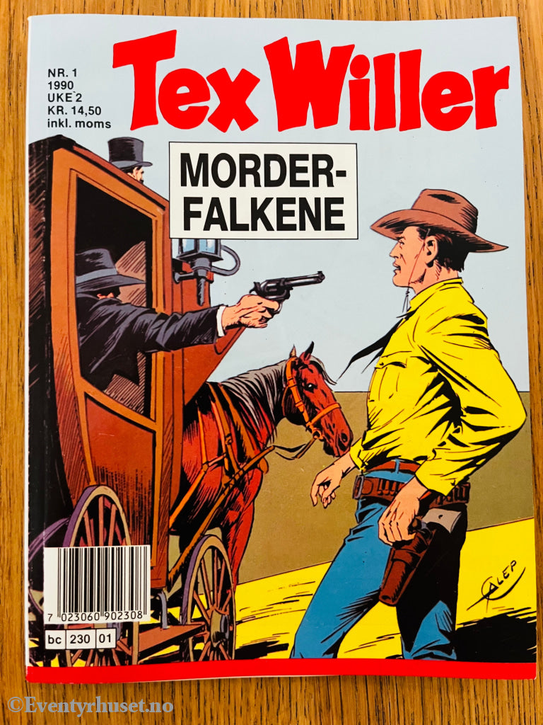 Tex Willer Nr. 1 (1990) – Morderfalkene. Tegneseriepocket.