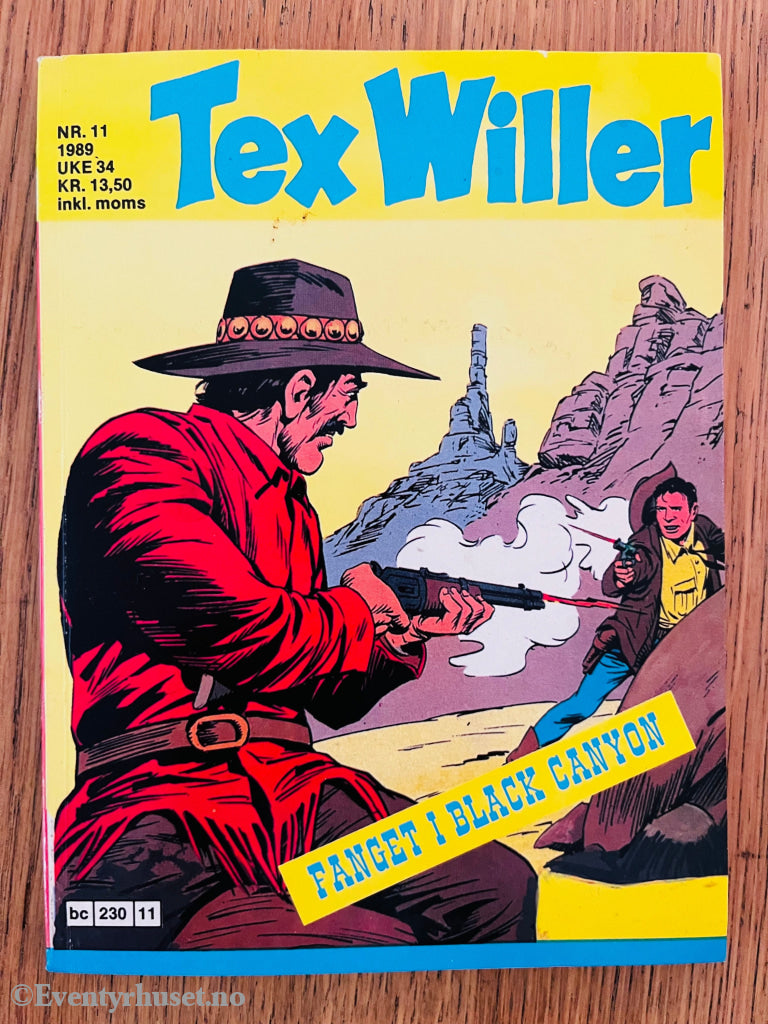 Tex Willer Nr. 11 (1989) – Fanget i Black Canyon. Tegneseriehefte.