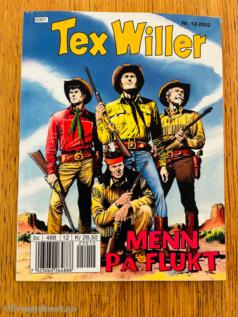 Tex Willer Nr. 12 (2002) – Menn på flukt. Tegneseriepocket.