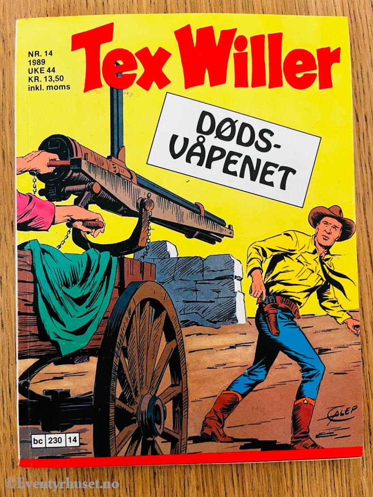 Tex Willer Nr. 14 (1989) – Dødsvåpenet. Tegneseriepocket.