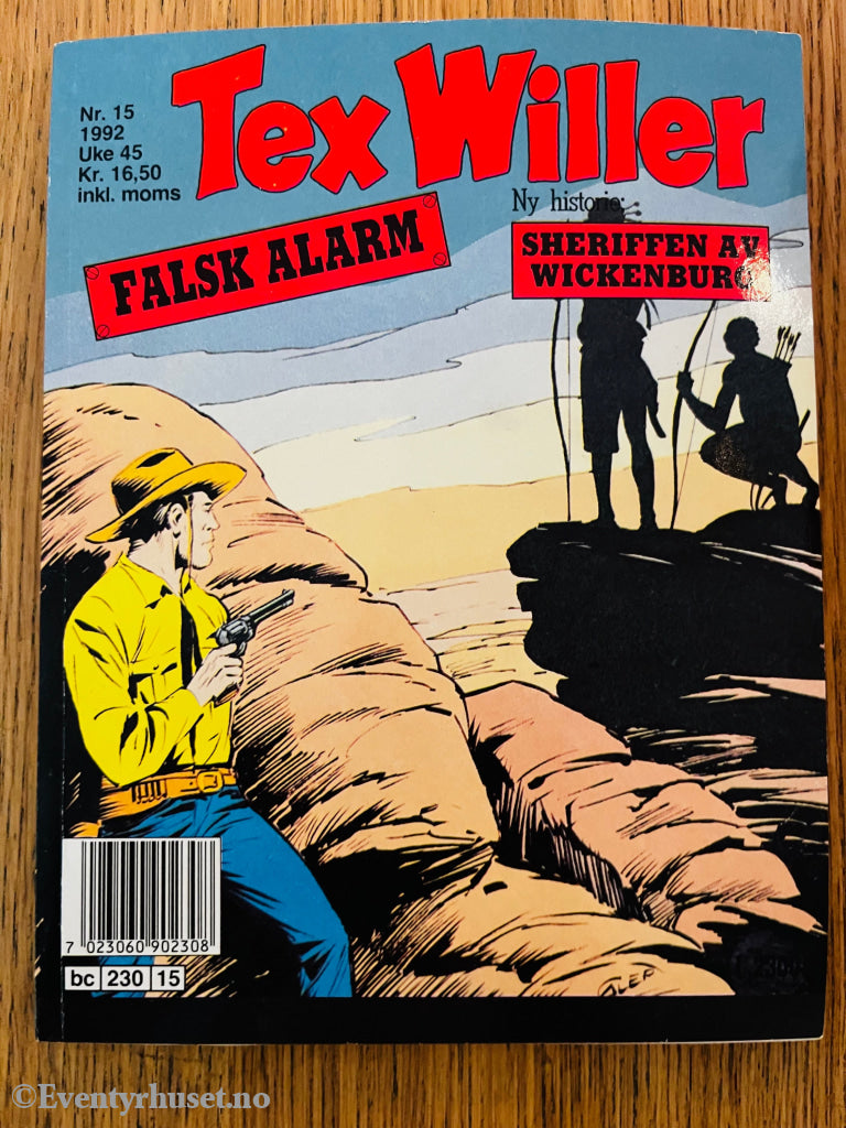 Tex Willer nr. 15 (1992). Tegneseriepocket.