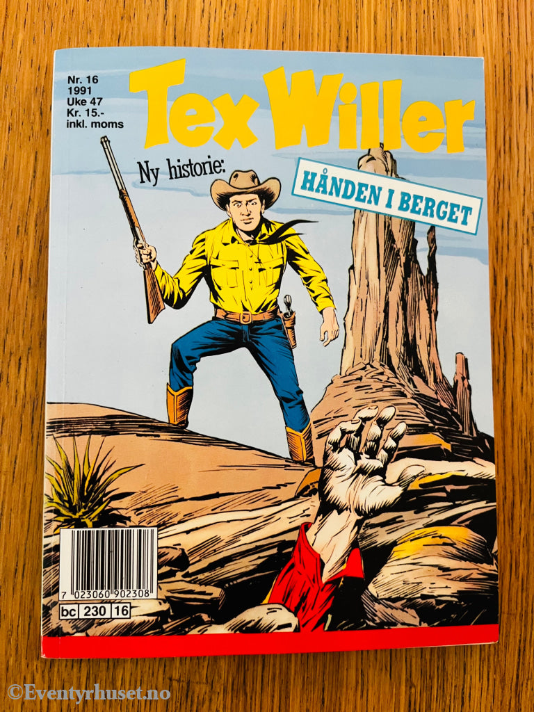 Tex Willer nr. 16 (1991). Tegneseriepocket.