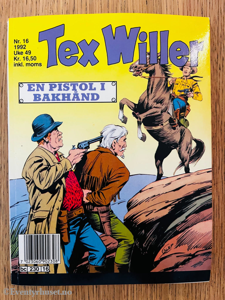 Tex Willer nr. 16 (1992). Tegneseriepocket.
