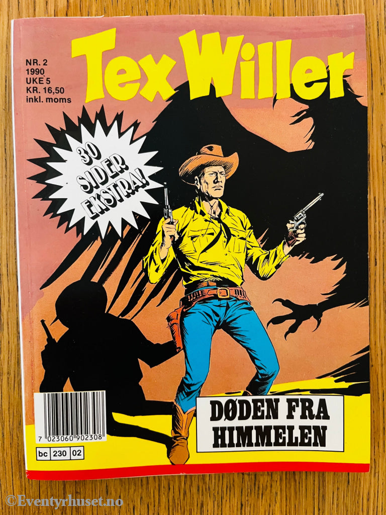 Tex Willer Nr. 2 (1990) – Døden fra himmelen. Tegneseriepocket.