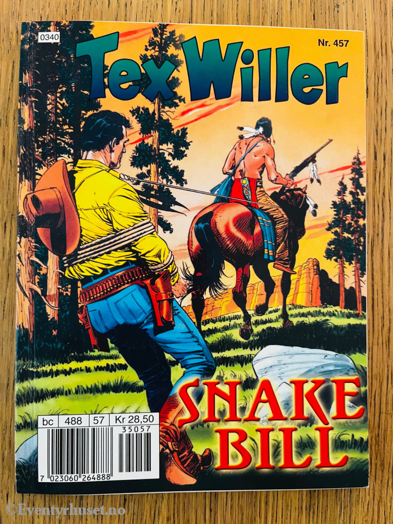 Tex Willer Nr. 457 (2003) – Shake Bill. Tegneseriepocket.