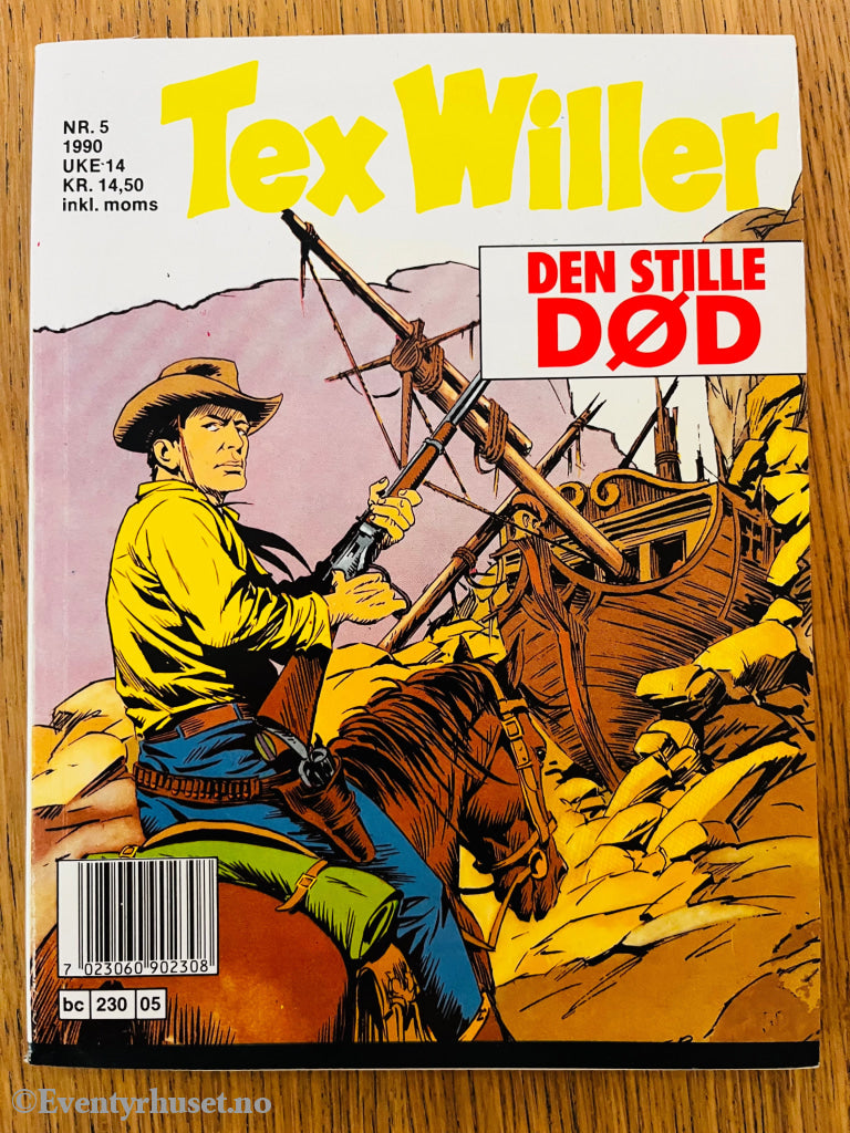 Tex Willer Nr. 5 (1990) – Den stille død. Tegneseriepocket.