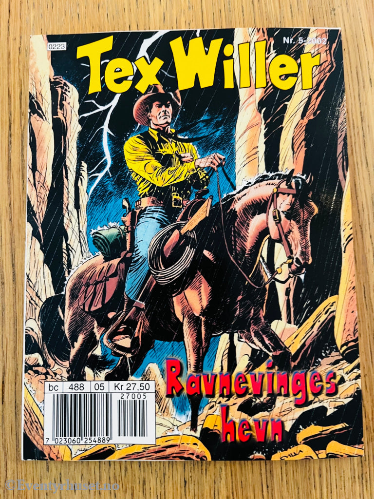 Tex Willer Nr. 5 (2002) – Ravnevinges hevn. Tegneseriepocket.