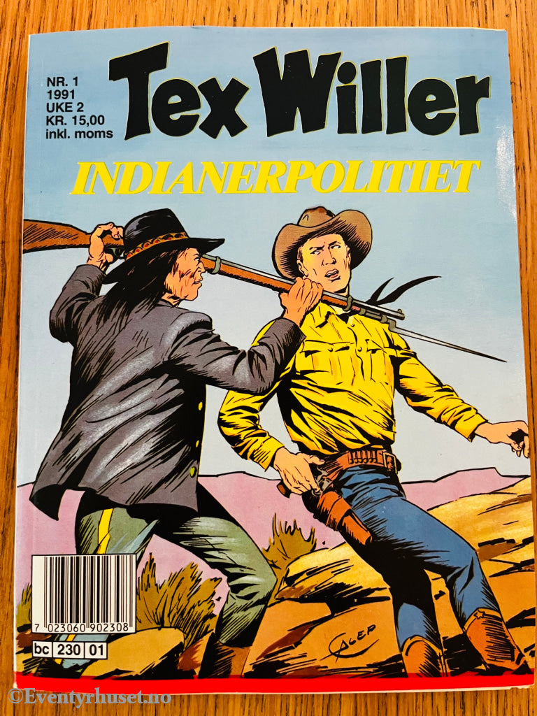 Tex Willer nr. 6 (1992). Tegneseriepocket.